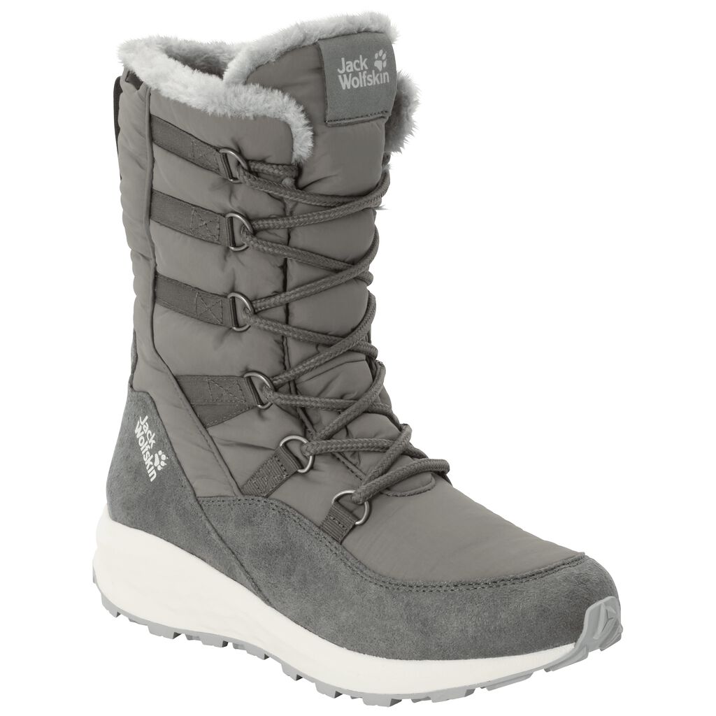 Jack Wolfskin NEVADA TEXAPORE HIGH Chaussures Femme Gris Foncé/Gris Clair - EWBQVGF-51